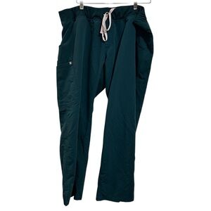 Women's FIGS Kade Cargo Scrubs Bottoms Size XXL Petite T21004P Green PO#4911